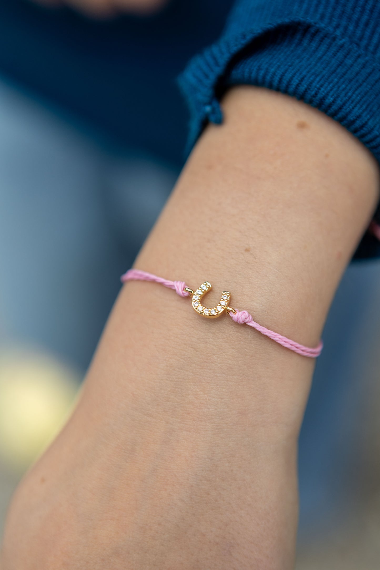 Pulseira ferradura strass