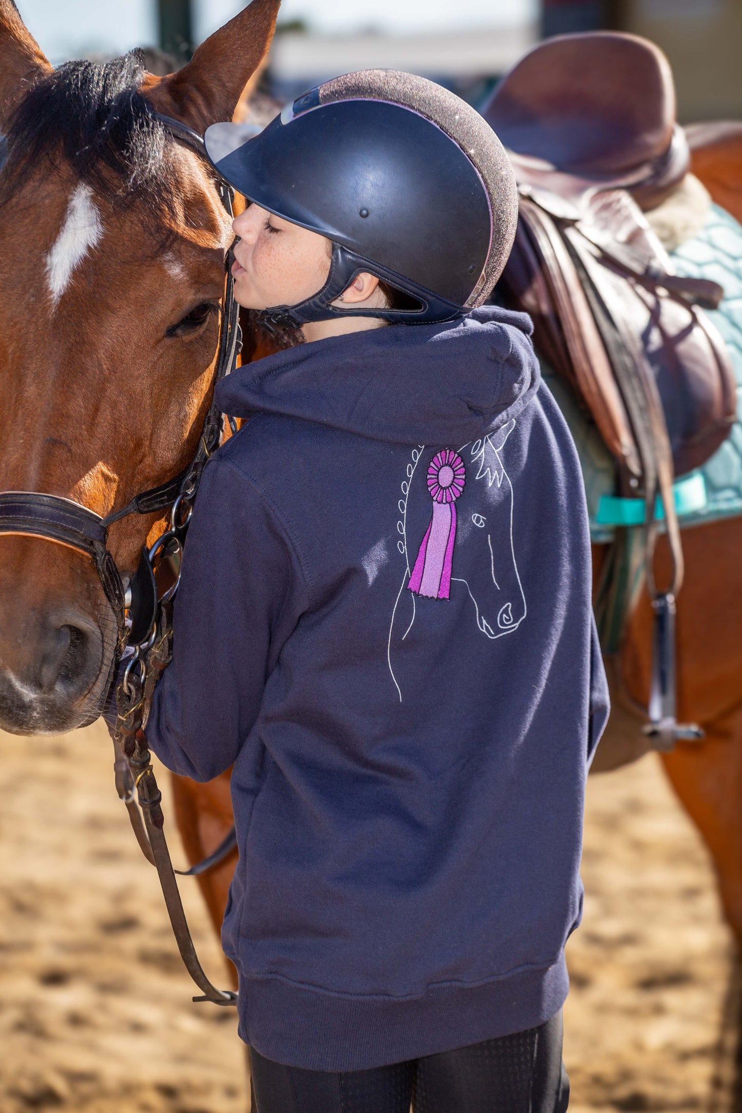 Moletom com ziper escarapela