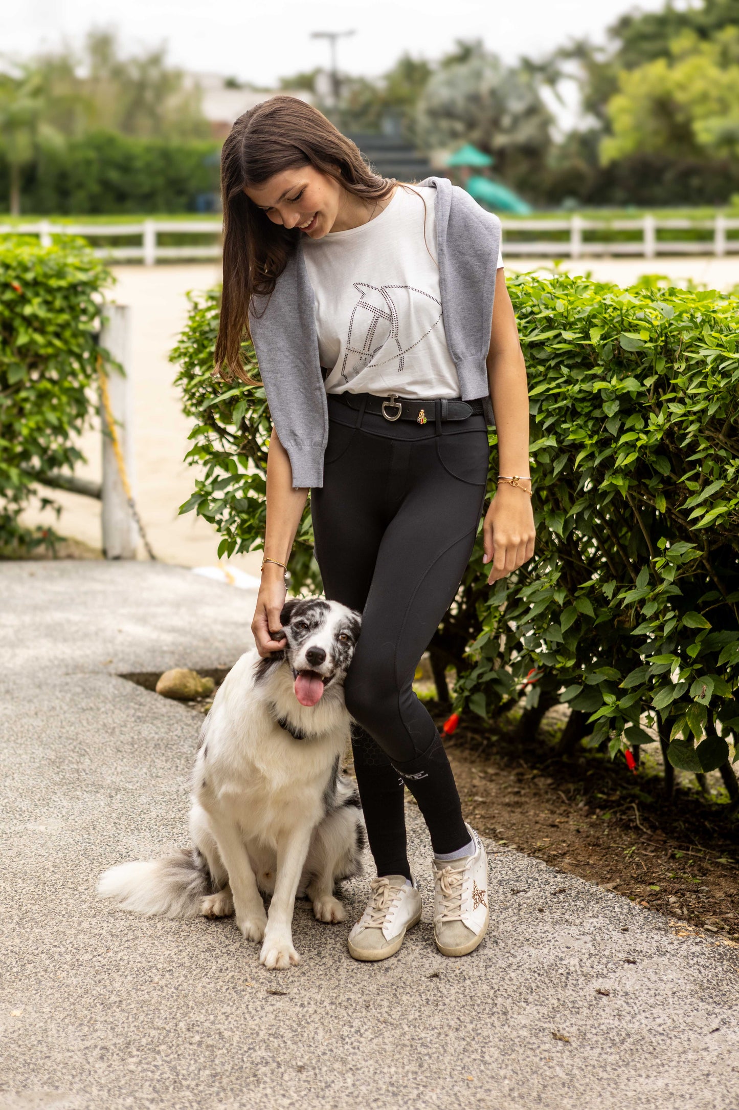 Camiseta Cavalo Rédeas Strass