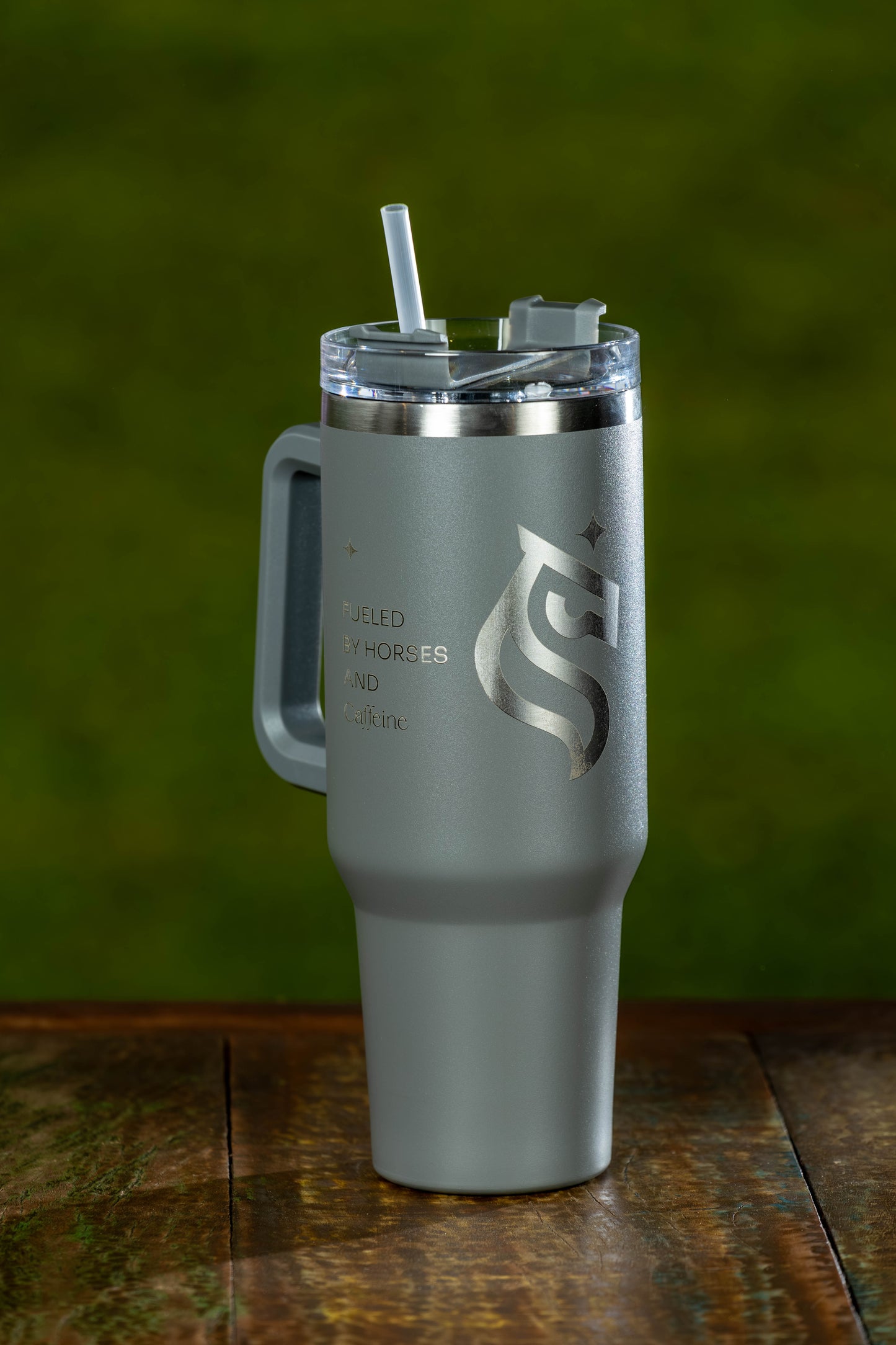 Garrafa com canudo - Cavalo