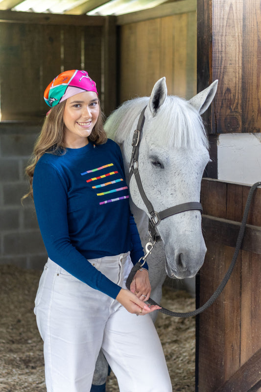 Pullover careca - Barras - Marinho