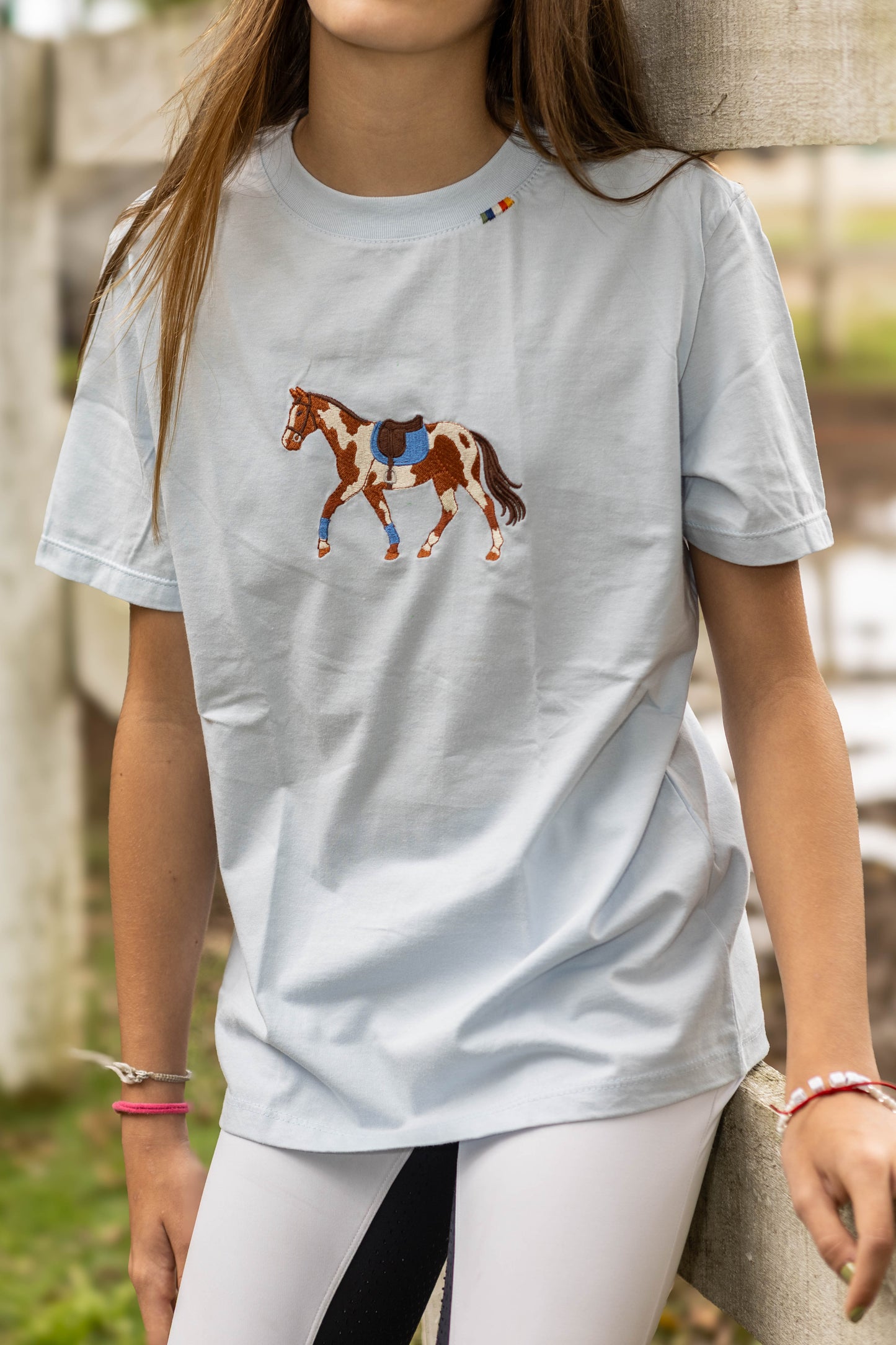 Camiseta - Cavalo Malhado - Azul Claro