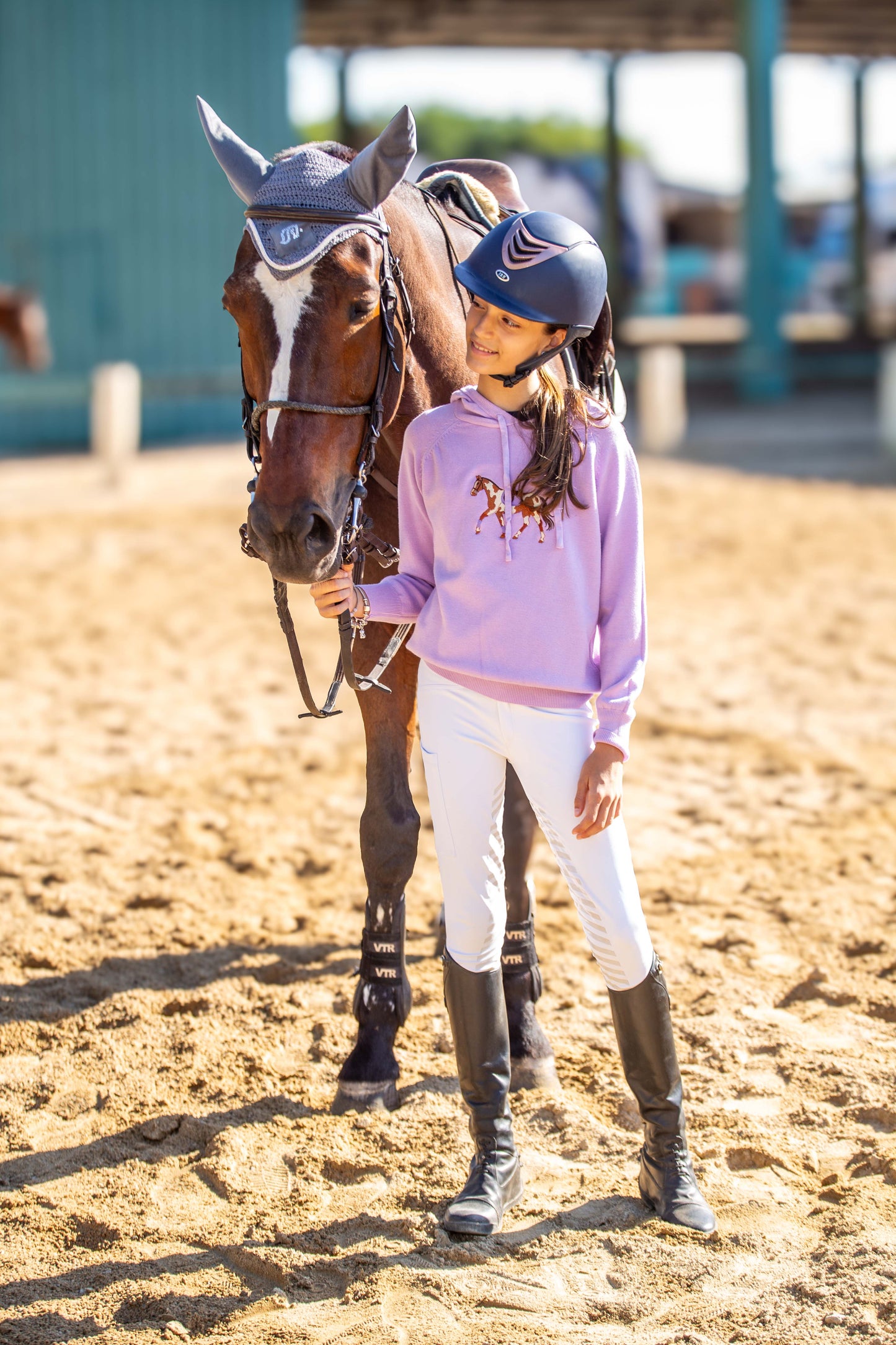 Pullover com Capuz - Cavalo Malhado