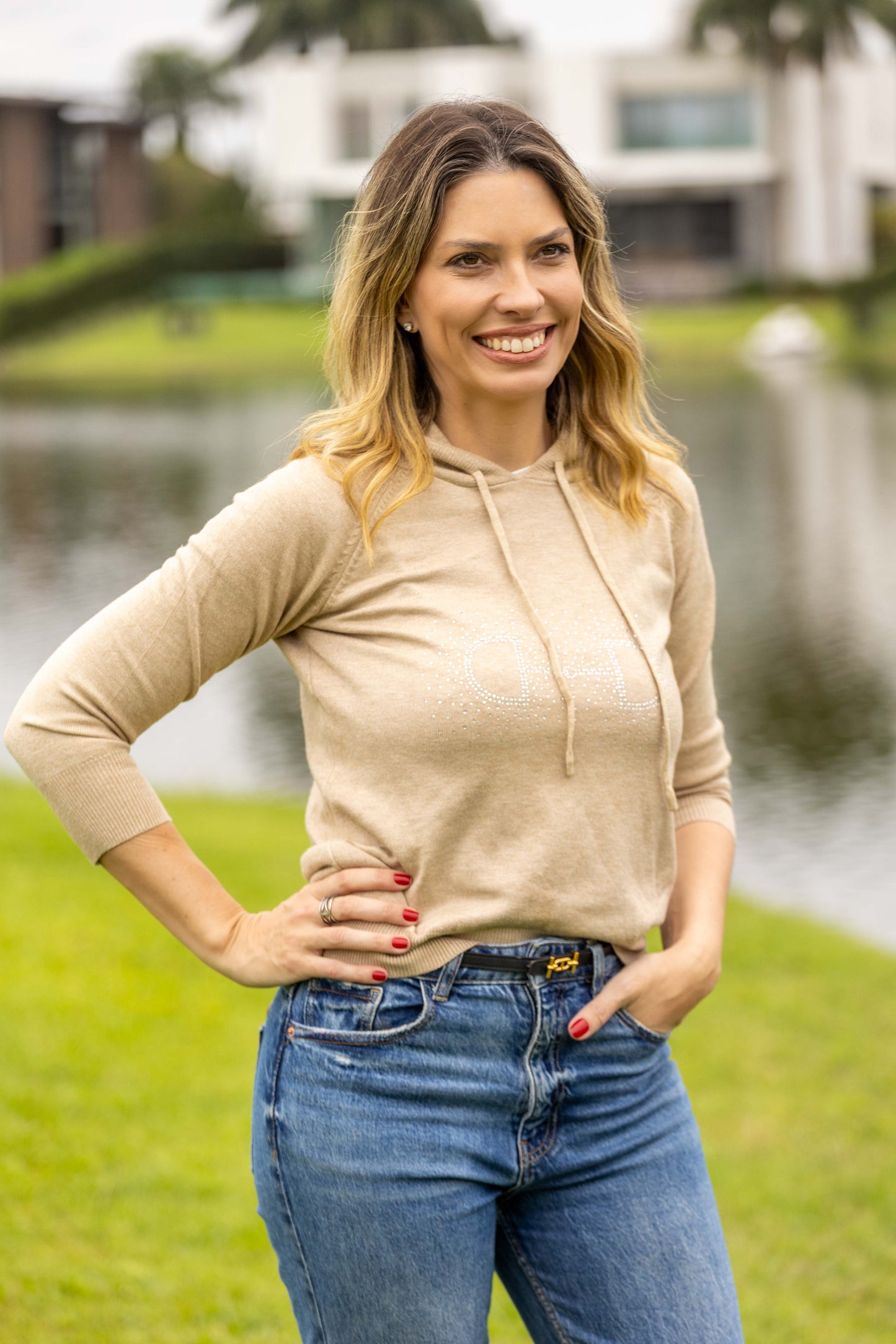 Pullover com Capuz - Bridão Salpicado