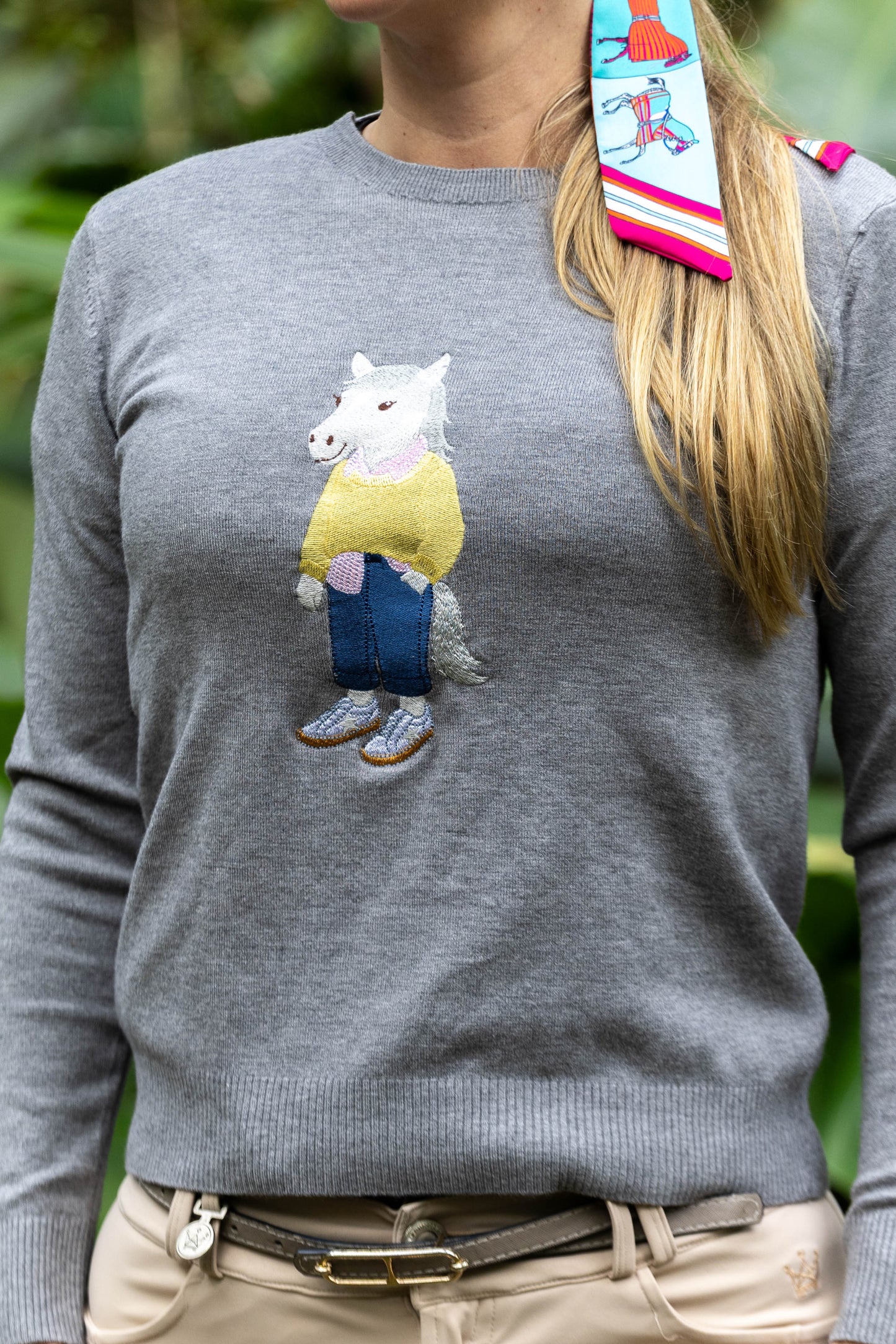 Sueter Polo Horse Daily by Dani Miro - Cinza