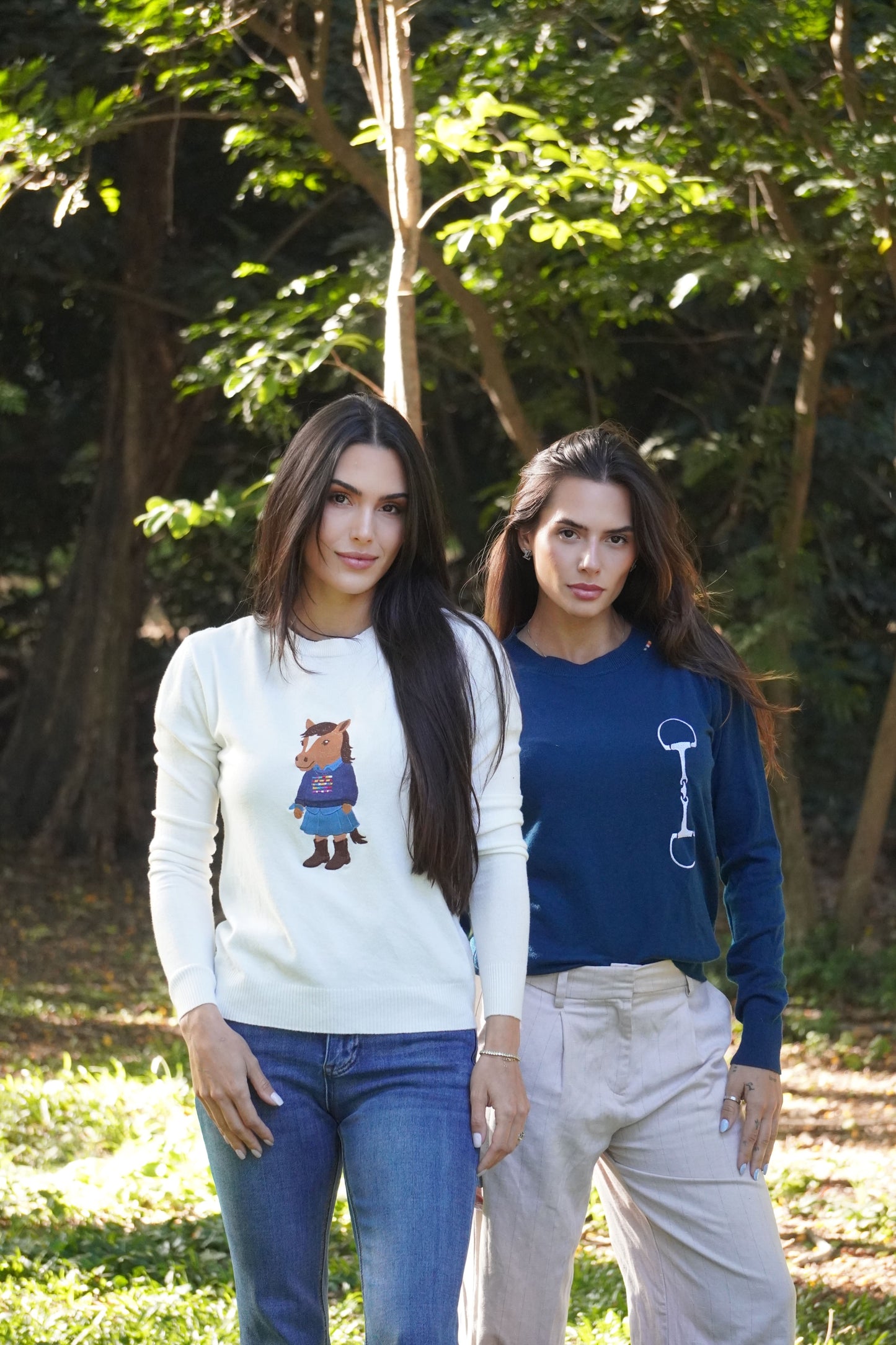 Sueter Polo Horse Country by Dani Miro - Branco