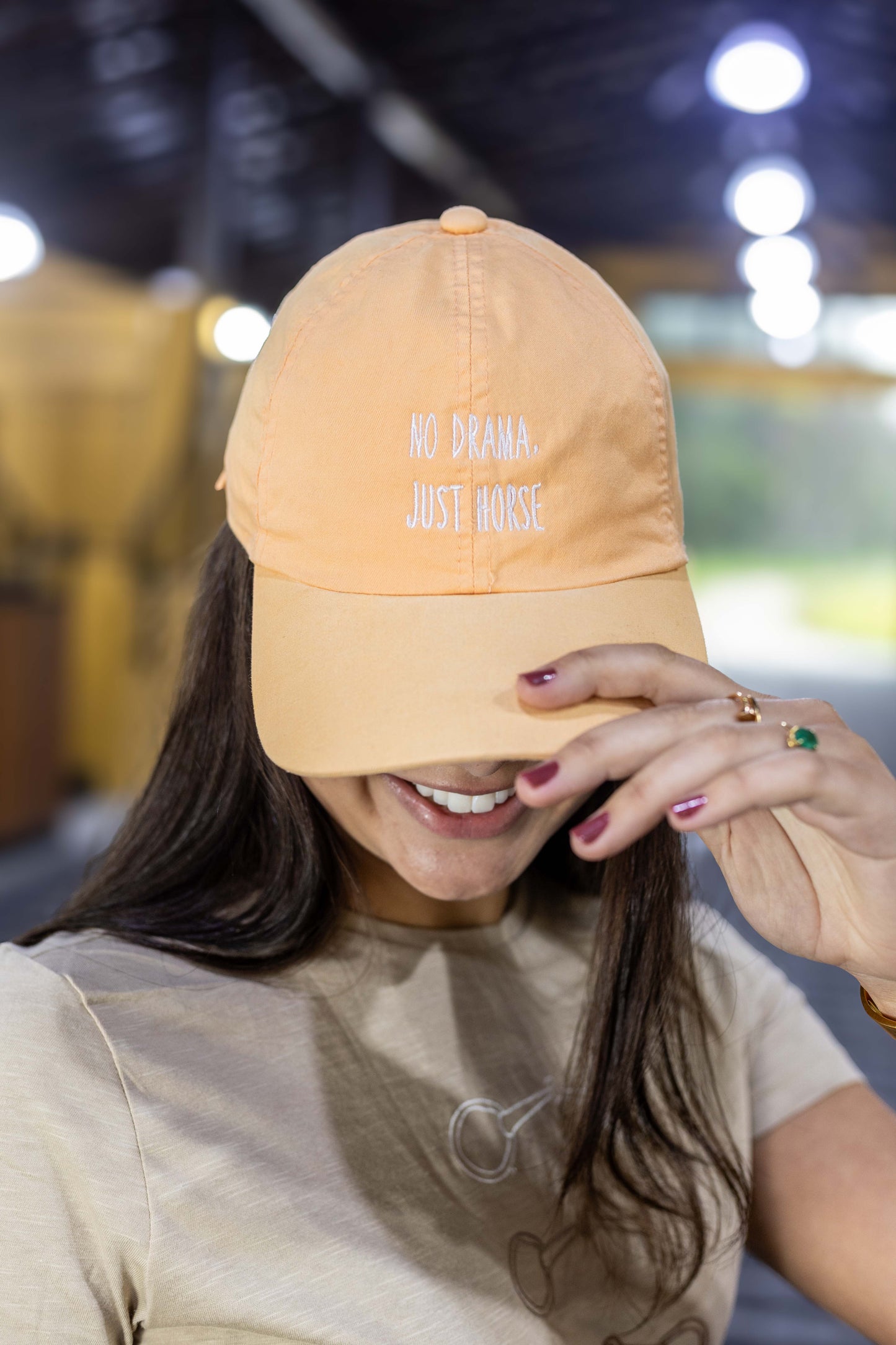 Boné No drama, just horse