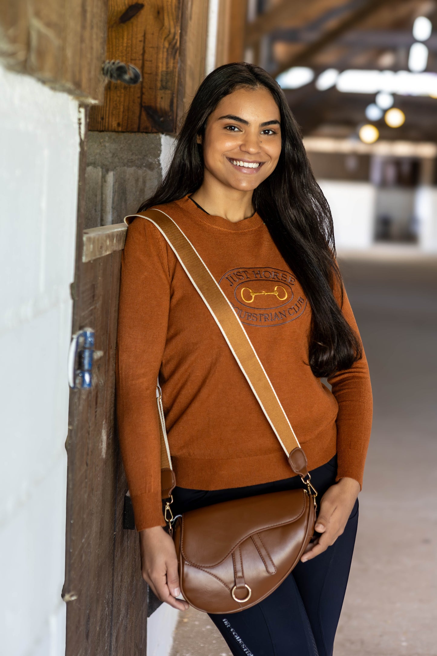 Pullover Careca Emblema Bridão - Ferrugem