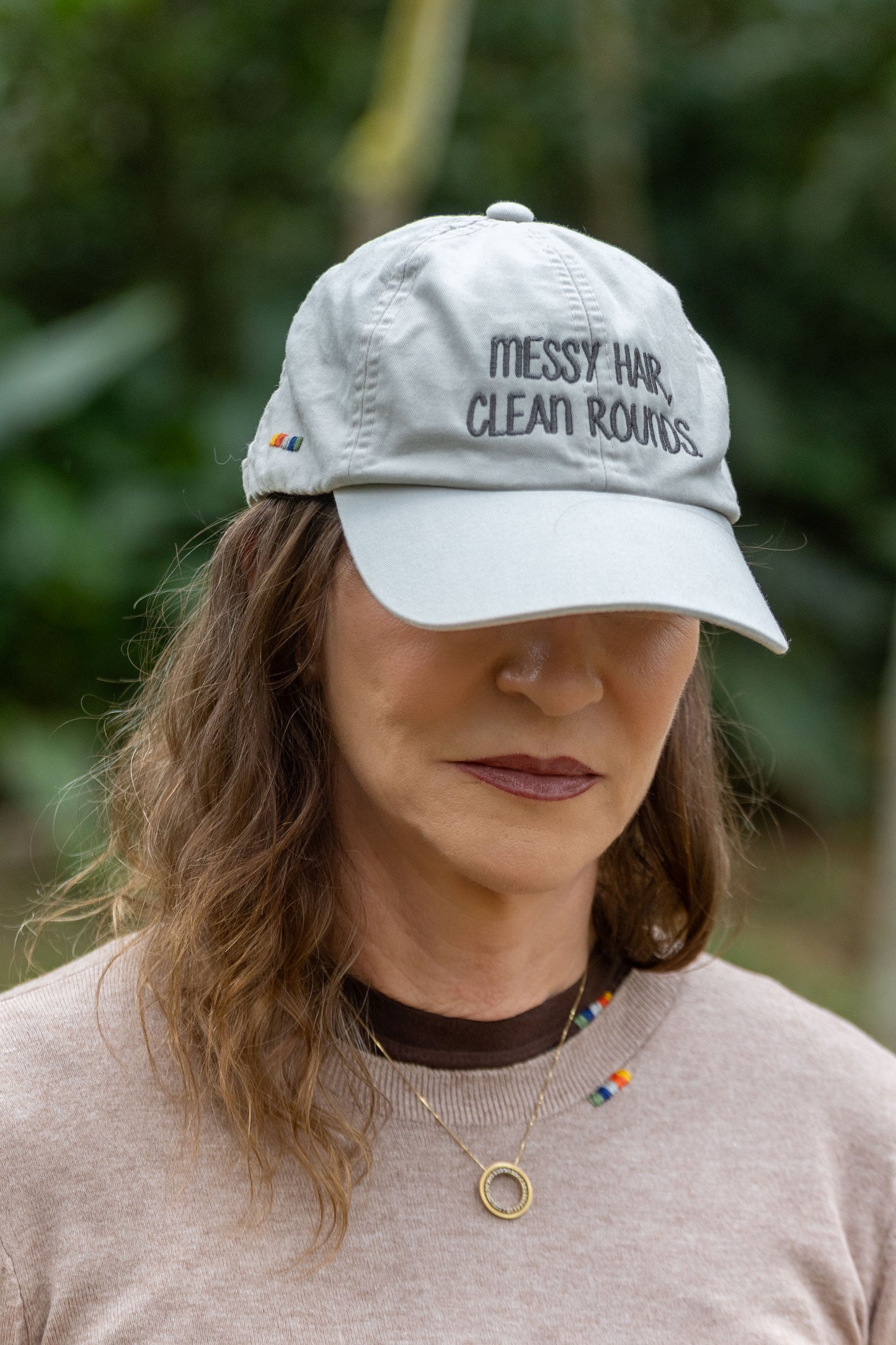 Boné Messy Hair by Dani Miró -  Off White