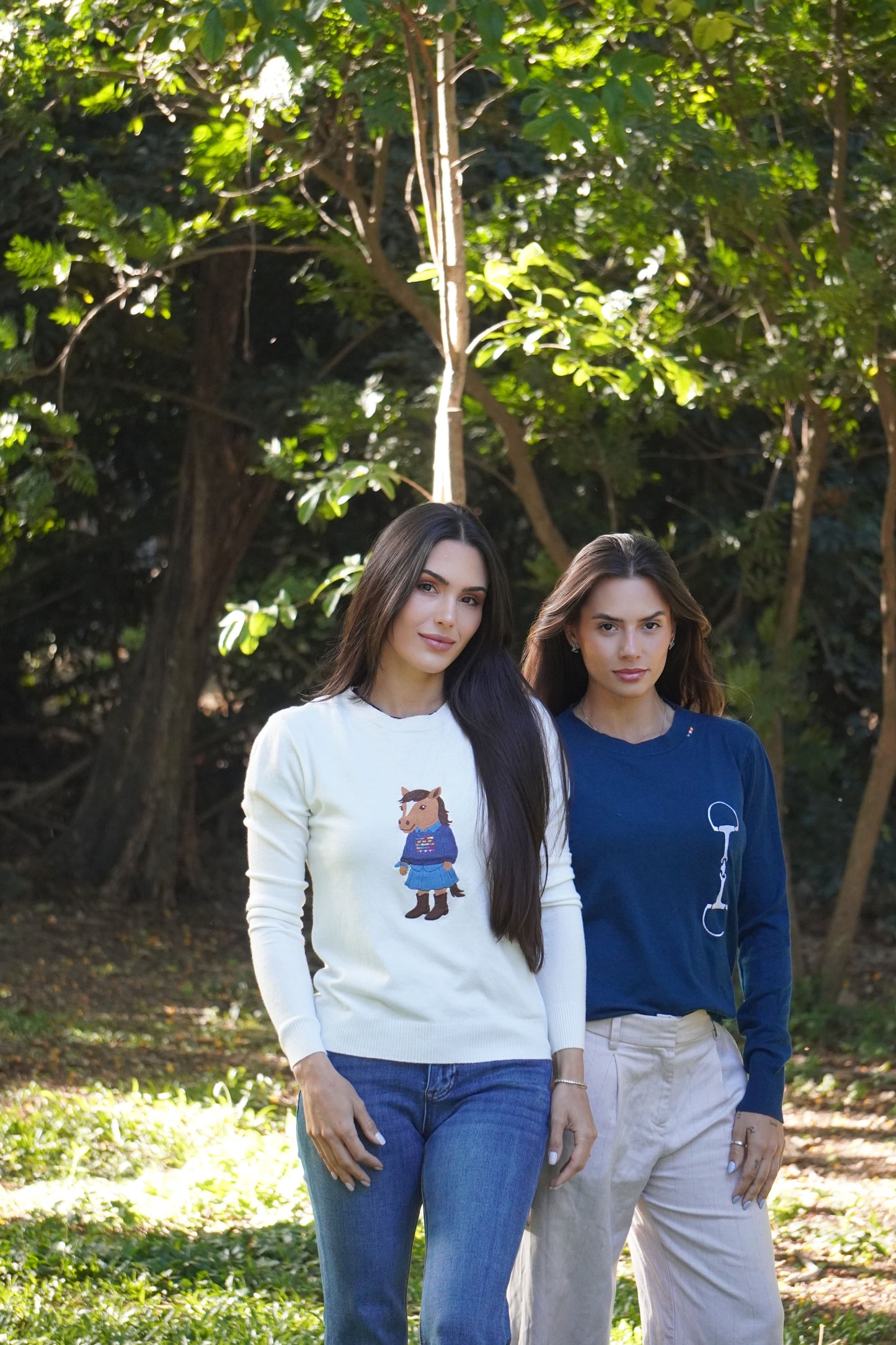 Sueter Polo Horse Country by Dani Miro - Branco