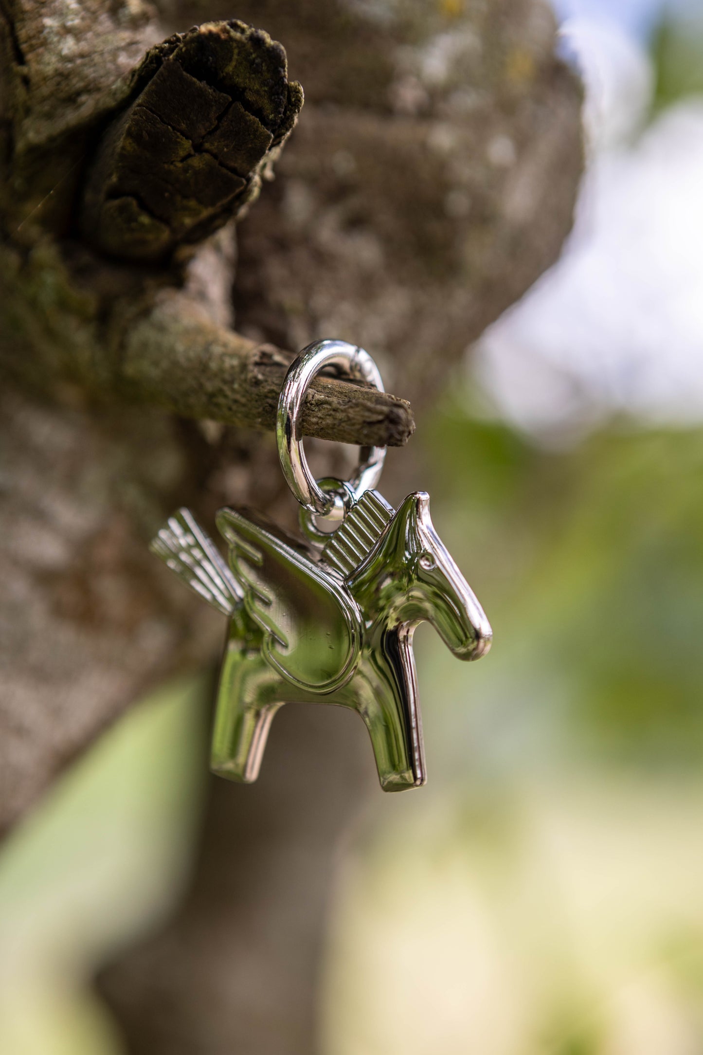 Chaveiro Cavalinho Metal - Prata