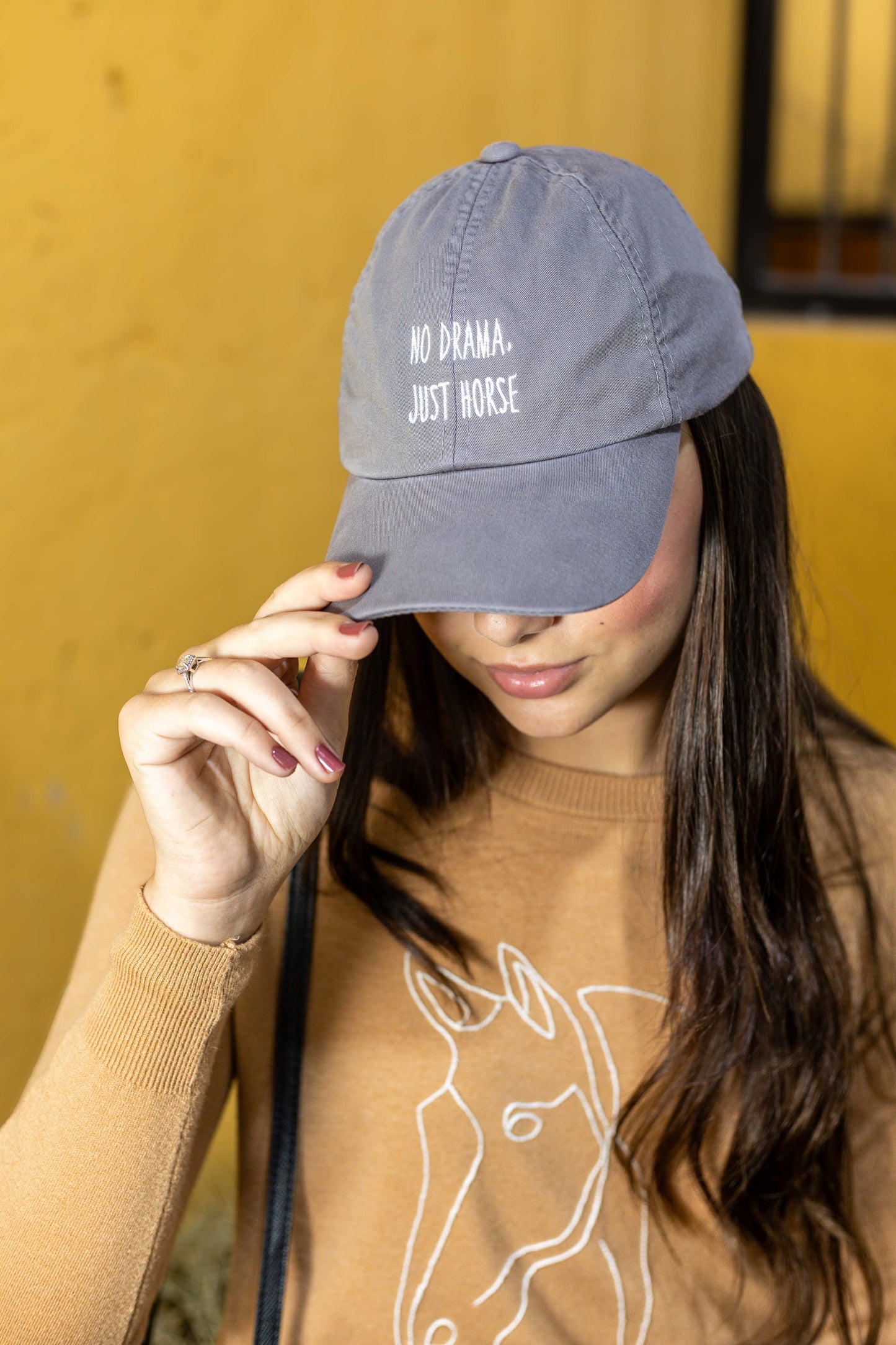 Boné No drama, just horse