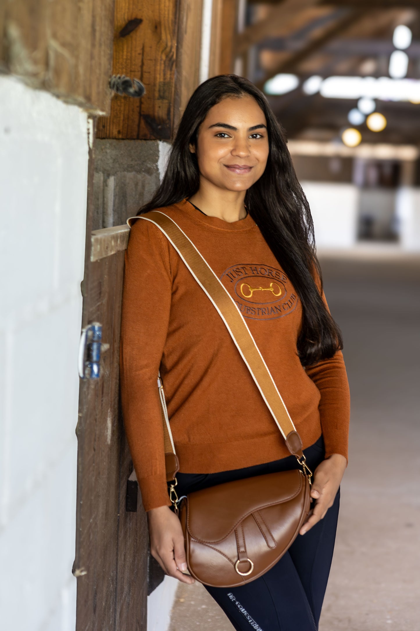 Pullover Careca Emblema Bridão - Ferrugem