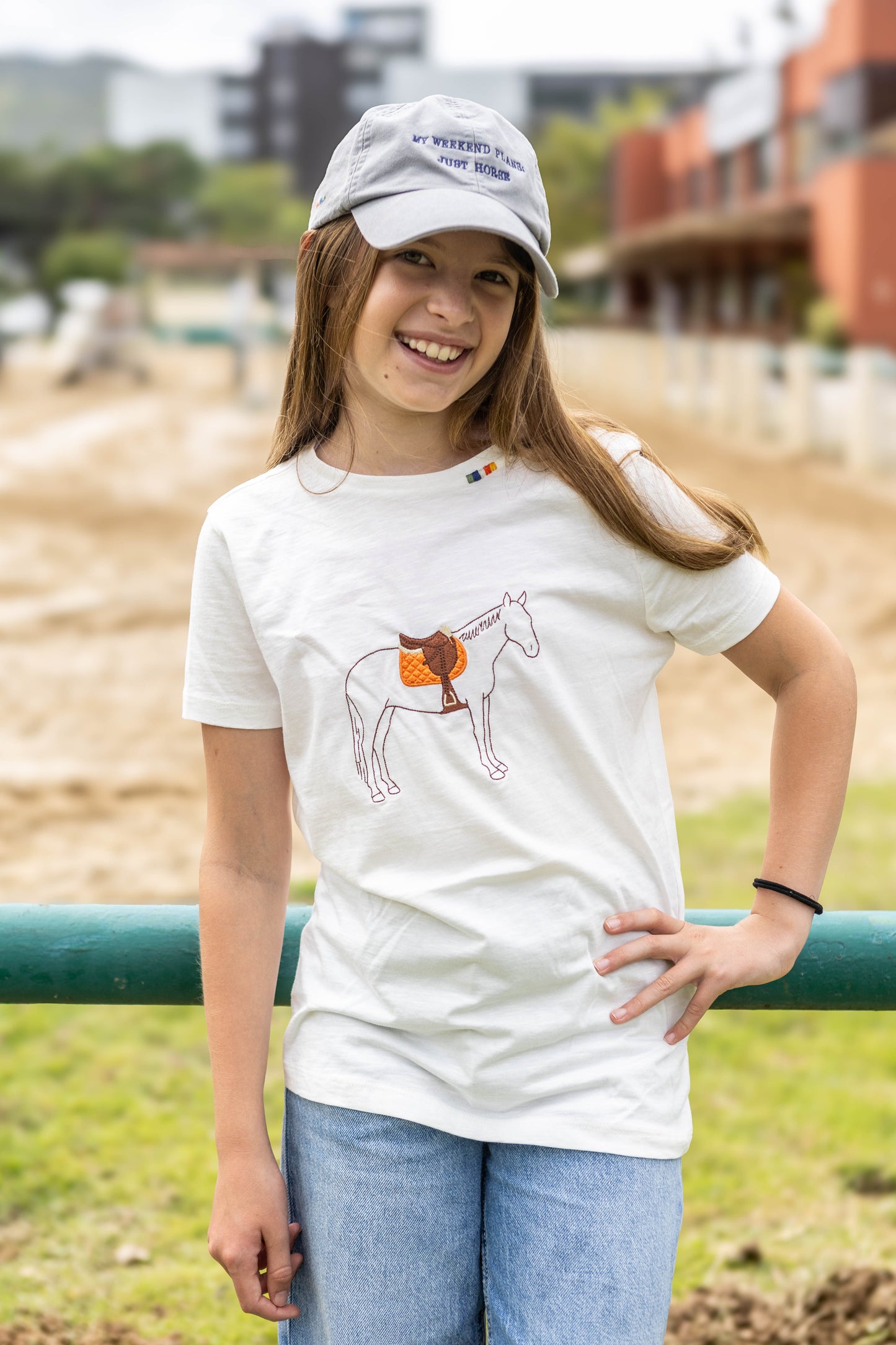 Camiseta - Cavalo sela - Branca