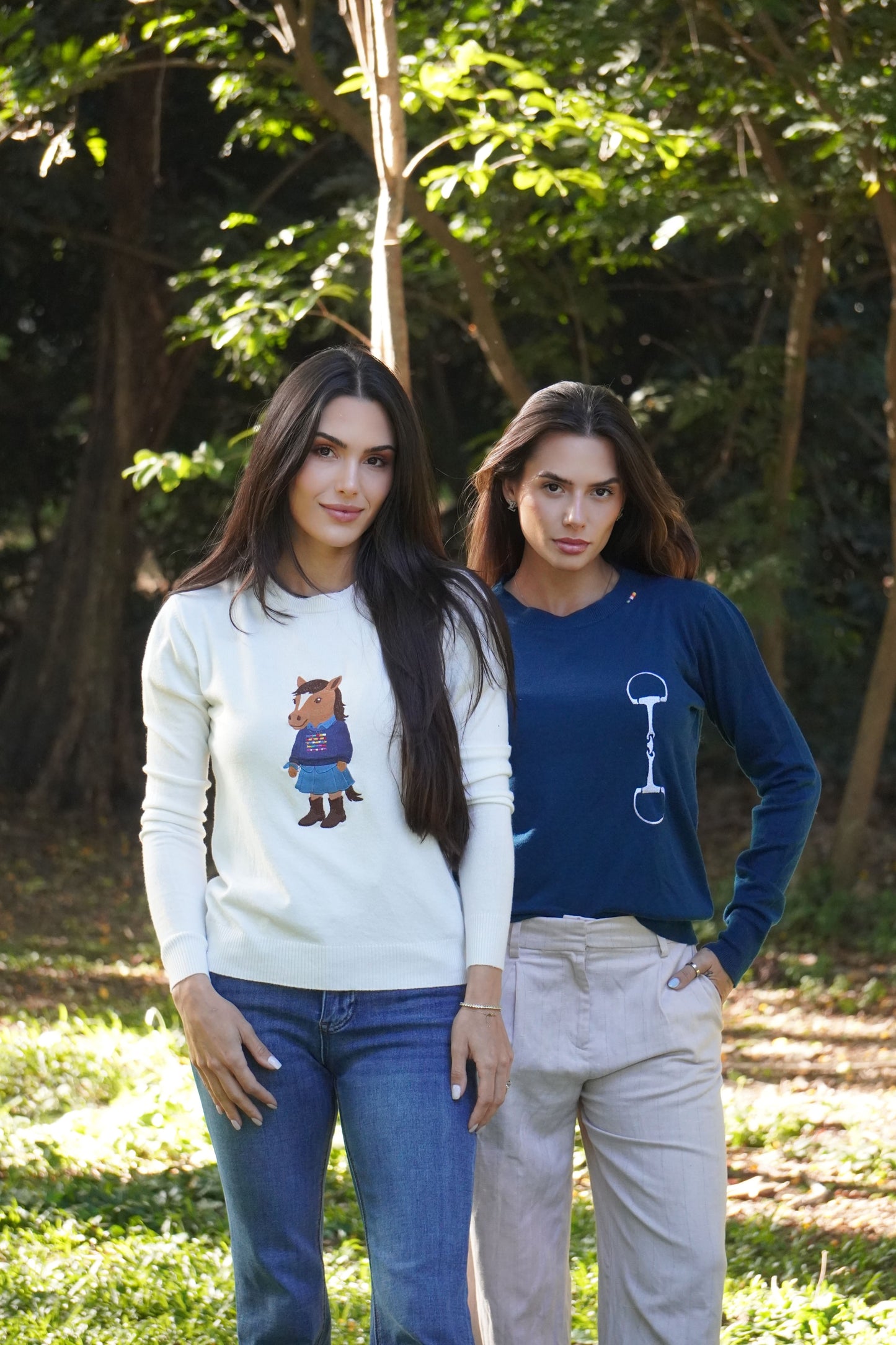 Sueter Polo Horse Country by Dani Miro - Branco