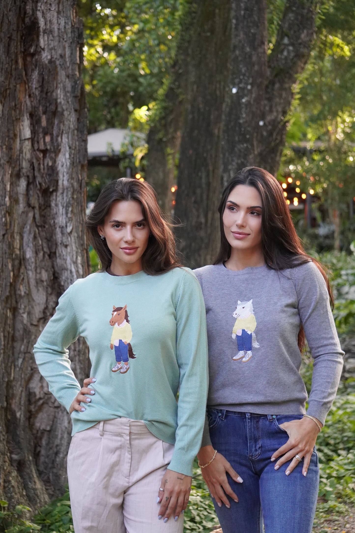 Sueter Polo Horse Daily by Dani Miro - Cinza