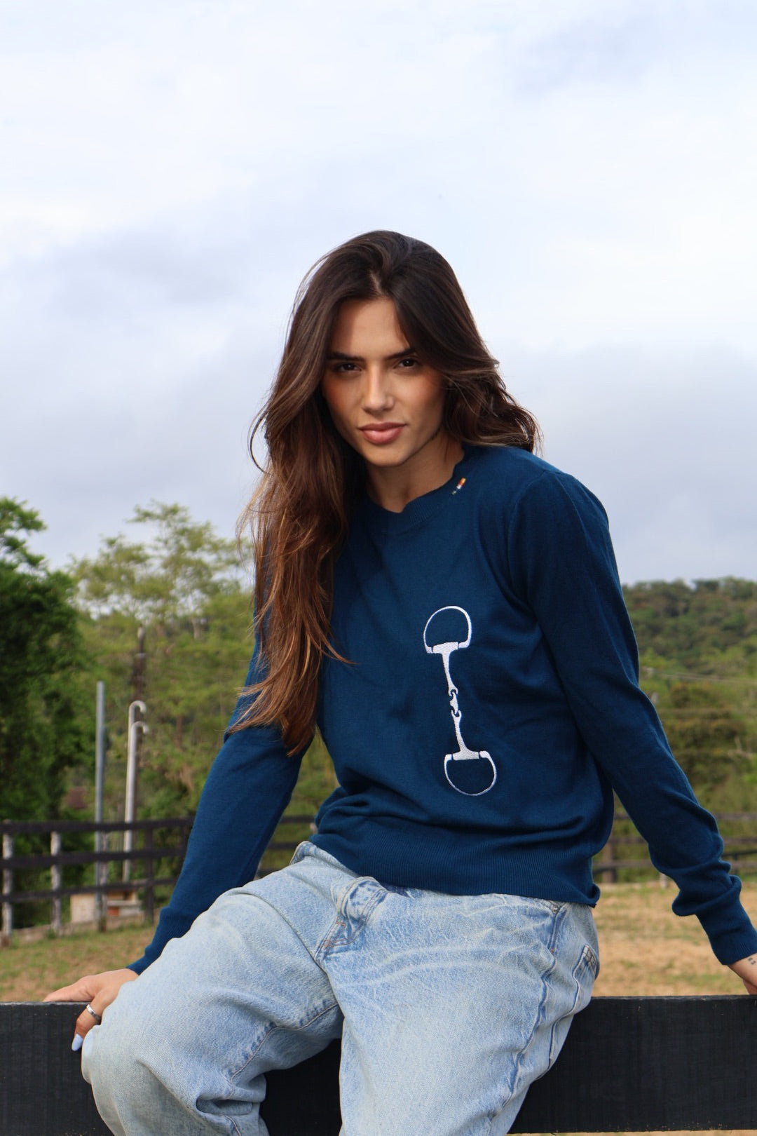 Pullover Careca HPH Dourada by Bell Tonello - Marinho