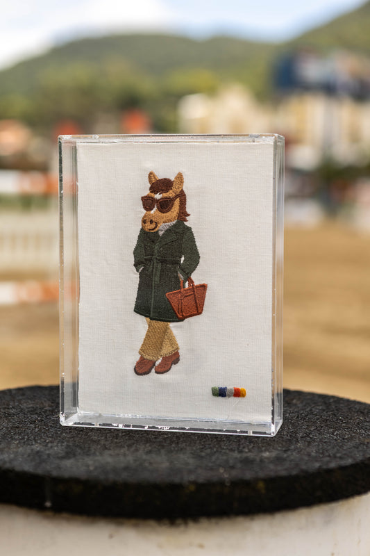 Quadro Bordado Polo Horse Chic by Dani Miro