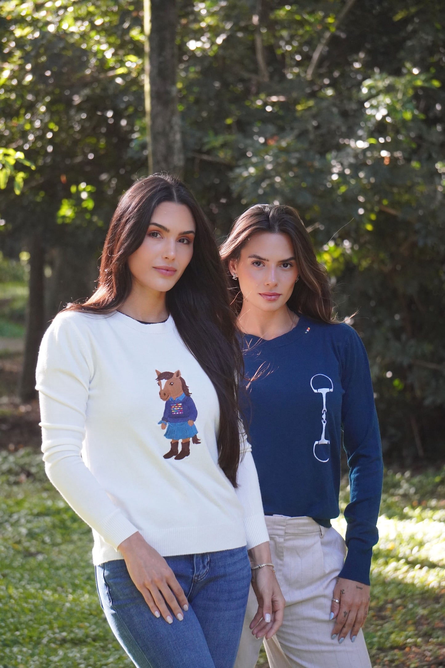 Sueter Polo Horse Country by Dani Miro - Branco