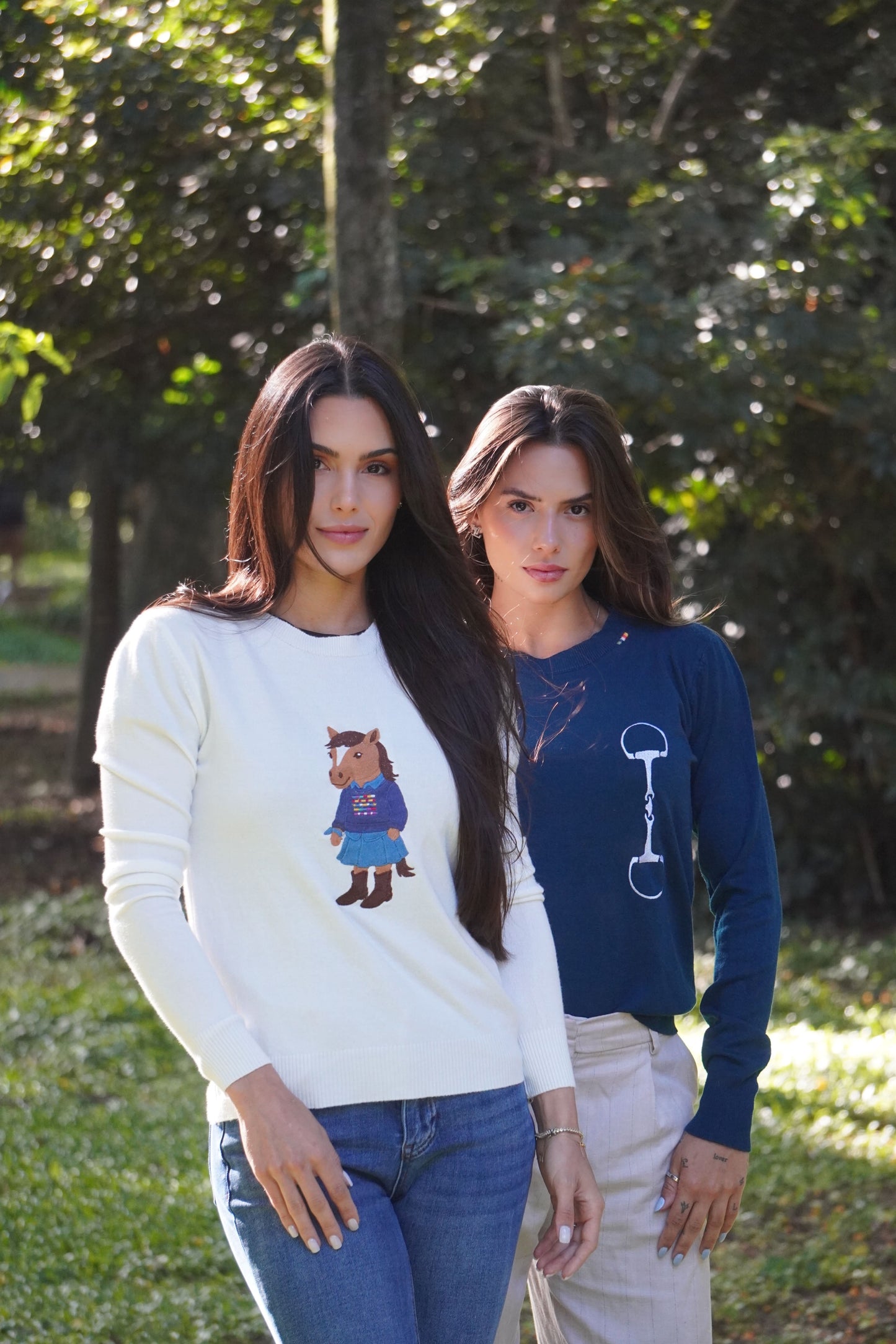 Sueter Polo Horse Country by Dani Miro - Branco